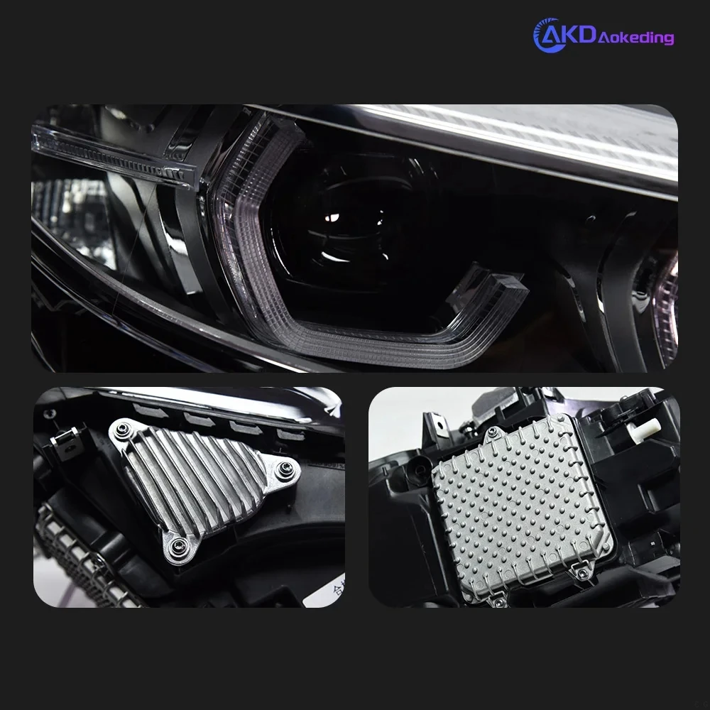 AKD Car Lights for BMW 2 Series F22 F23 LED Headlight Projector lens M2 head lamp  Animation DRL Signal Automotive accessories