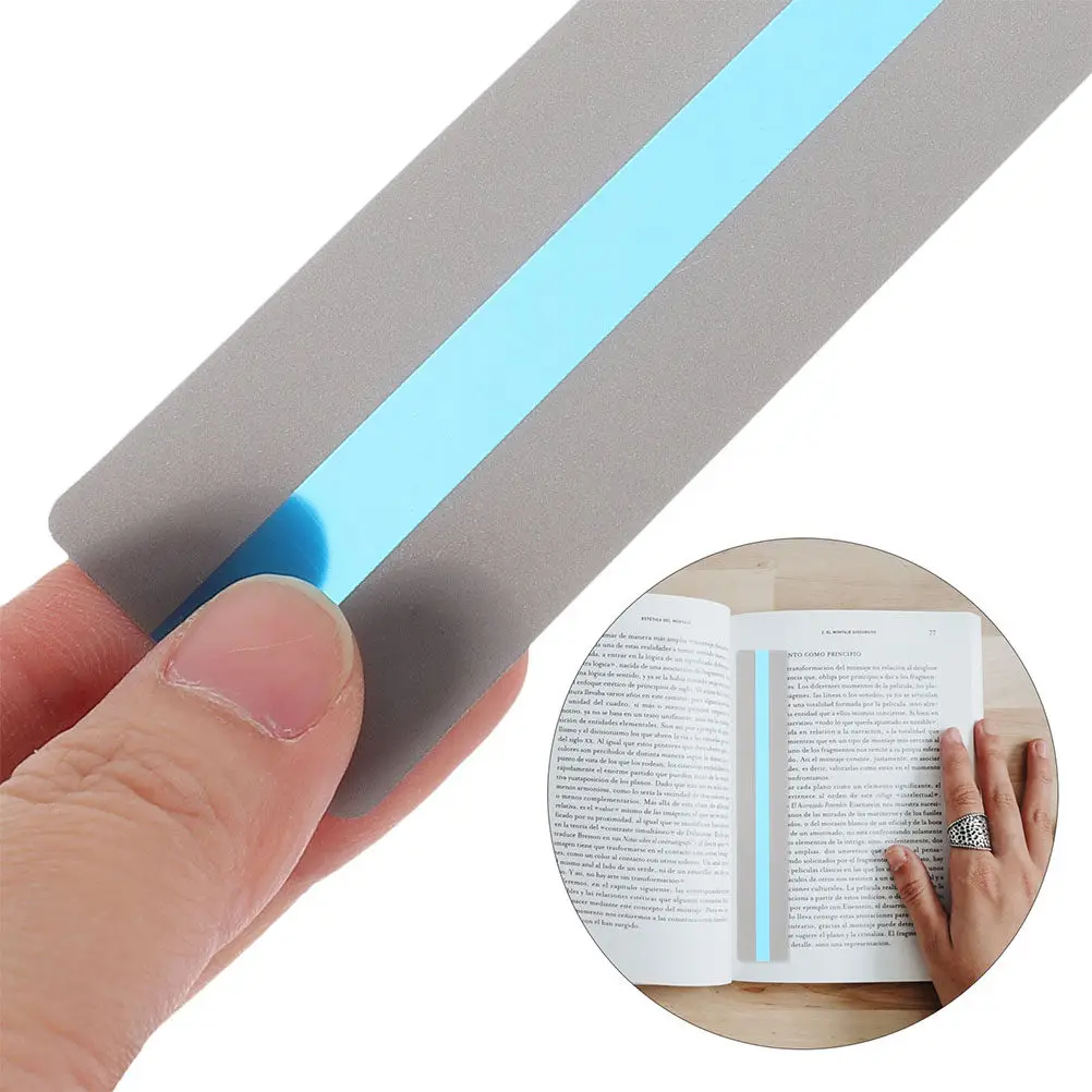 16Pcs Colored Reading Tracking Strip Highlight Bookmark Guided Reading Overlay for Books Students Teachers Portable