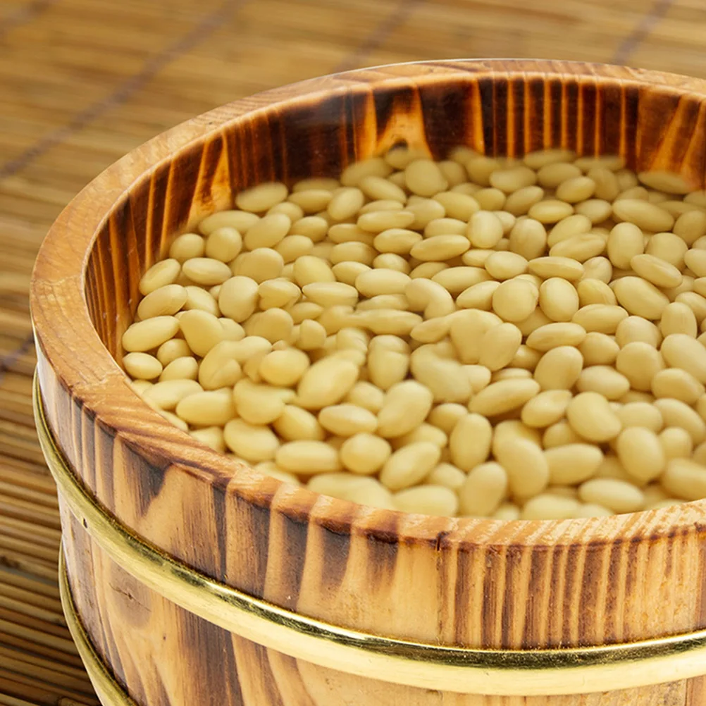 

Small Wooden Box Sushi Serving Container Rice Mixing Bucket Japanese Cooking Barrel Food Tub Oke Hangiri Round Wooden Bowl