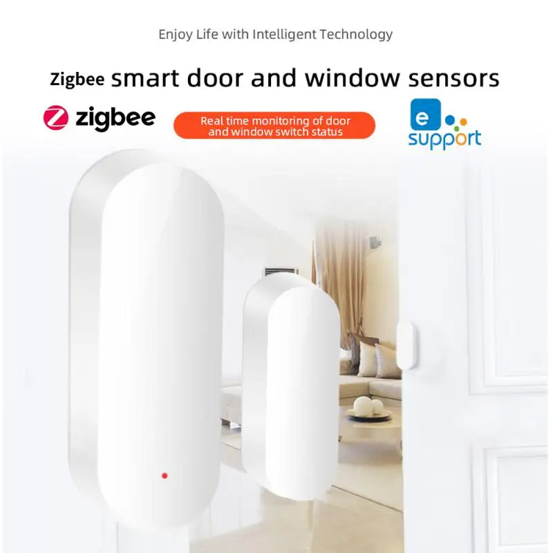 EWelink-Zigbee PIR Sensor Magnético, Casa Inteligente, Sensor De Porta E Janela, Suporte EasyLink, Tela De Controle Central, Gateway Necessário,