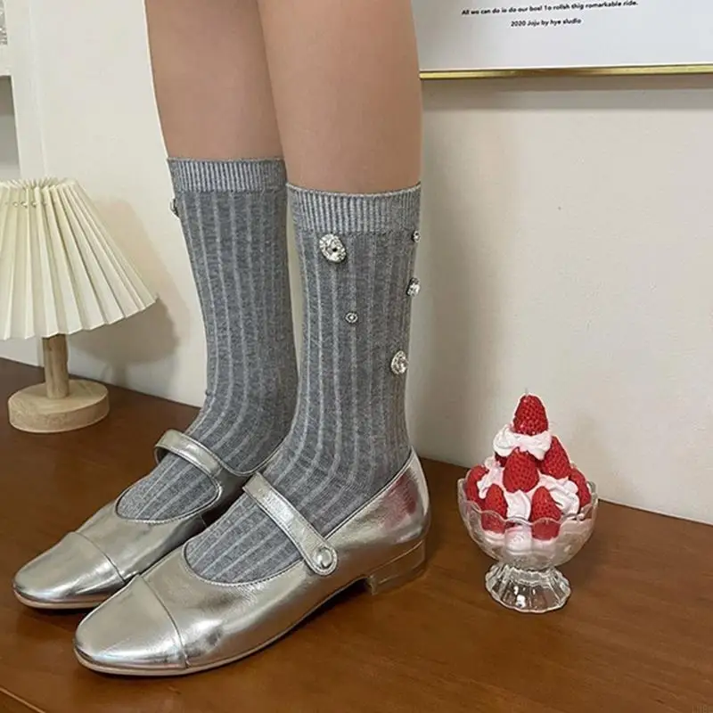 L38E Womens Ruffle Socks Above Ankle Socks, Socks for Students Girl Socks Comfortable Casual Socks