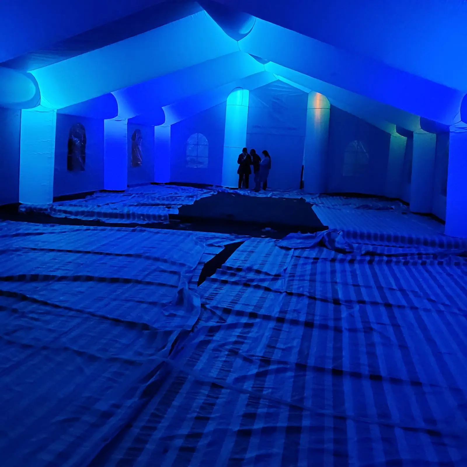 Custom 20x10x5M Blue Inflatable Wedding Tent, Advertising High-Quality Event & Party Tent Made By Ace Air Art