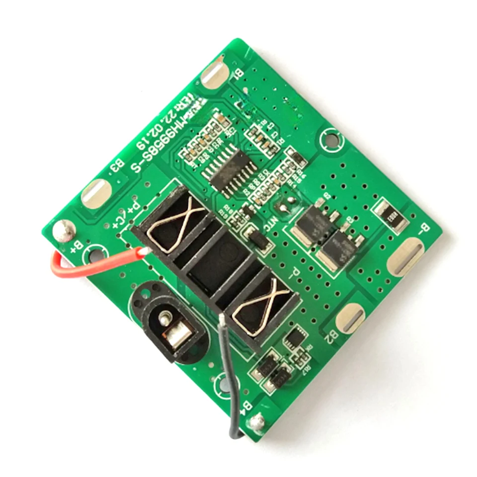 BMS 5S 18V 21V 12A Li-ion 18650 Battery Charge Protection Board Overcharge/Short Circuit Protection with DC Connector for Drill