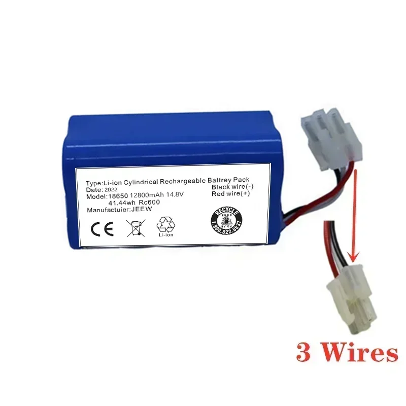 Batería Para ICLEBO ARTE YCR-M05 POP YCR-M05-P, YCR-M04-1 inteligente, YCR-M05-10, Li-Ion, 14,8 V, 12800mAh, YCR-M05-30