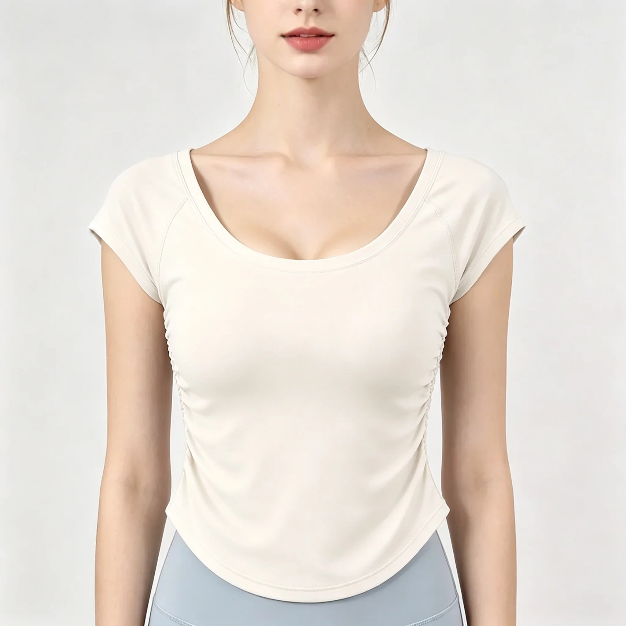 2026 Summer New Quick-Drying Sports Vest for Women, U-Neck, Thin, High-Elastic, Breathable Pilates Fitness Yoga Vest