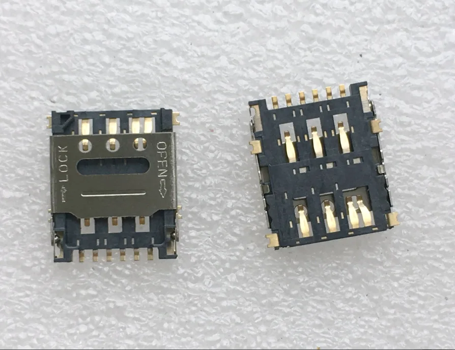 For NANO card holder SIM card bad, clamshell type, patch type 6P mobile phone memory SIM card holder