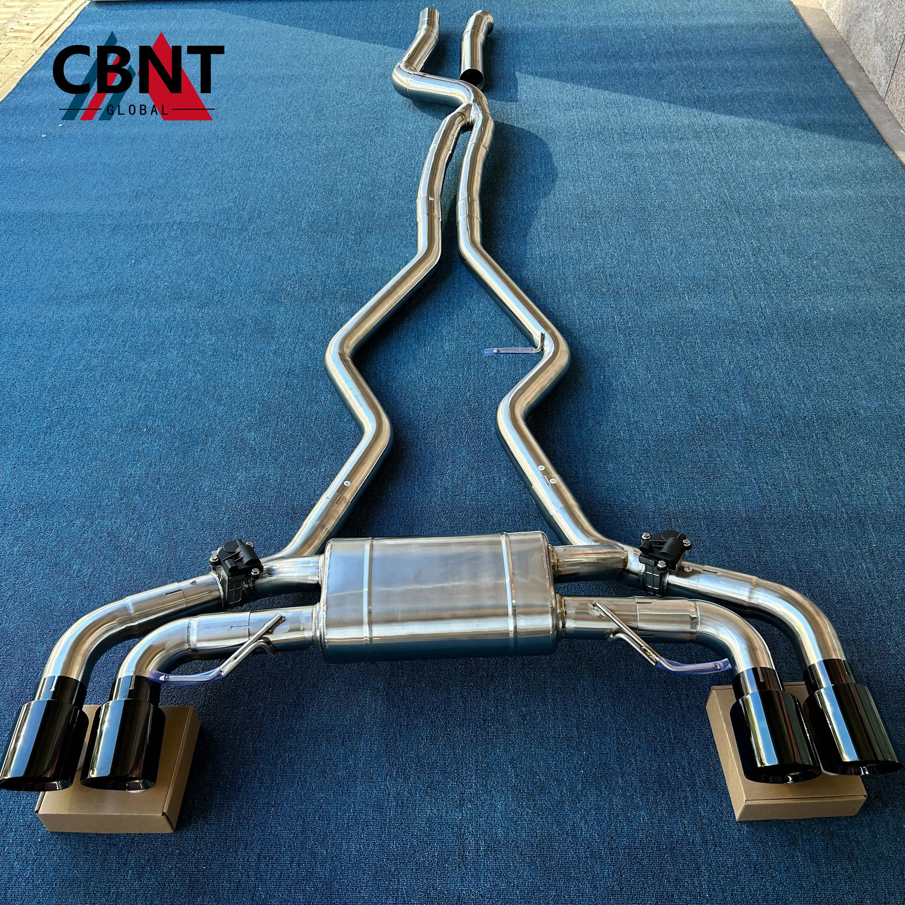 

CBNT Perfect Fit Valved Exhaust Pipe System for BMW M240i M340i M440i G42 G20 G22 3.0T B58 Valvetronic Exhaust Catback Muffler