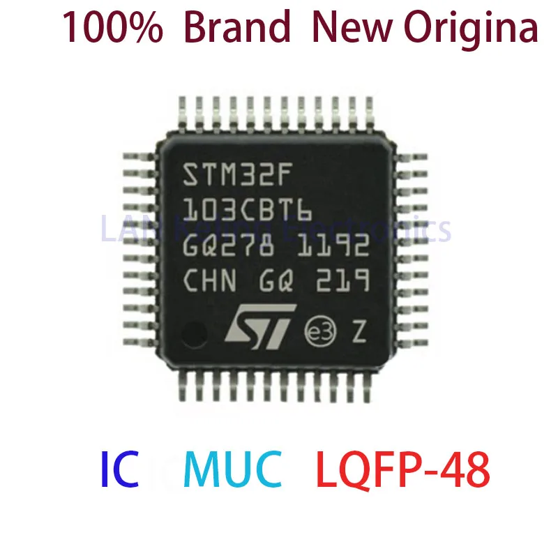 IC STM32F103CBT6 100% 새로운 오리지널 STM STM32F STM32F103 STM32F103CB STM32F103CBT MCU LQFP-48