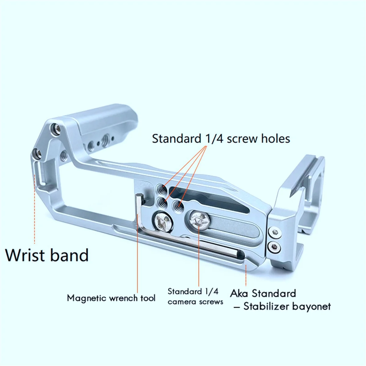 ! ขาย TOP สําหรับ XT5 ขยายปรับแนวตั้ง QUICK RELEASE L ผู้ถือ Hand Grip ขาตั้งกล้องสีดํา