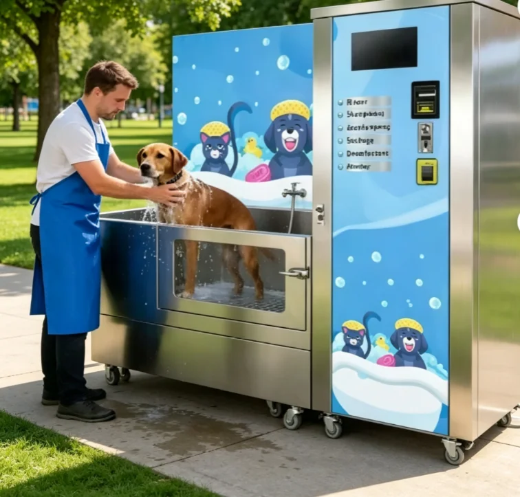 Customize Internationally Certified Pet Washing Machine Self-Service Pet Washing Station, Outdoor Dog Washer