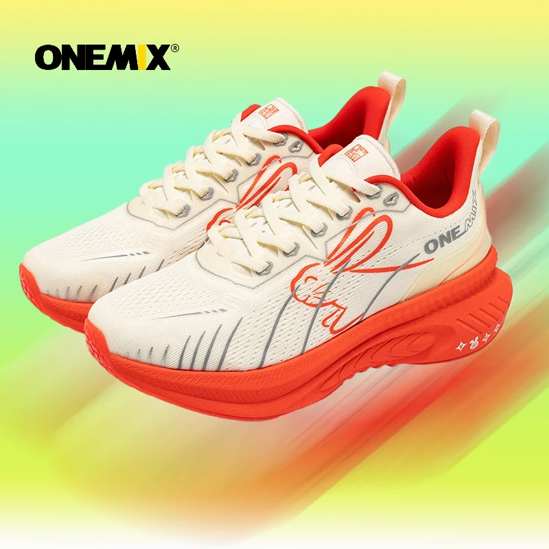 

ONEMIX 21608-E All in One Vacuum Foam Running Shoes Men's Shock Absorbing Trainer for Long Distance Daily Use
