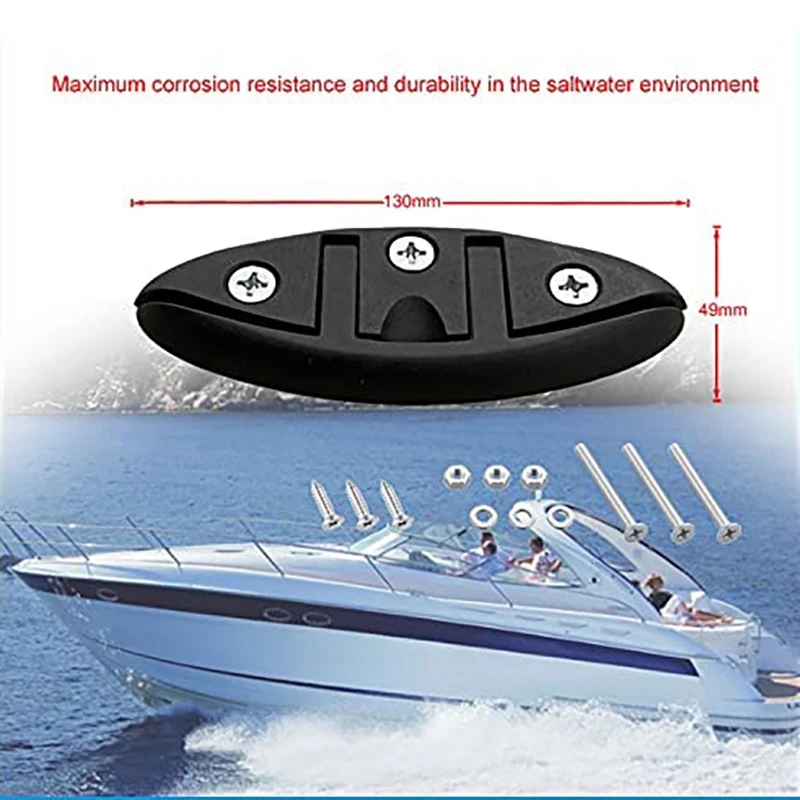 New5 Inch Flip-Up Dock Cleat Boat Folding Cleat For Boat Kayak Hardware Line Rope Cleat Accessories