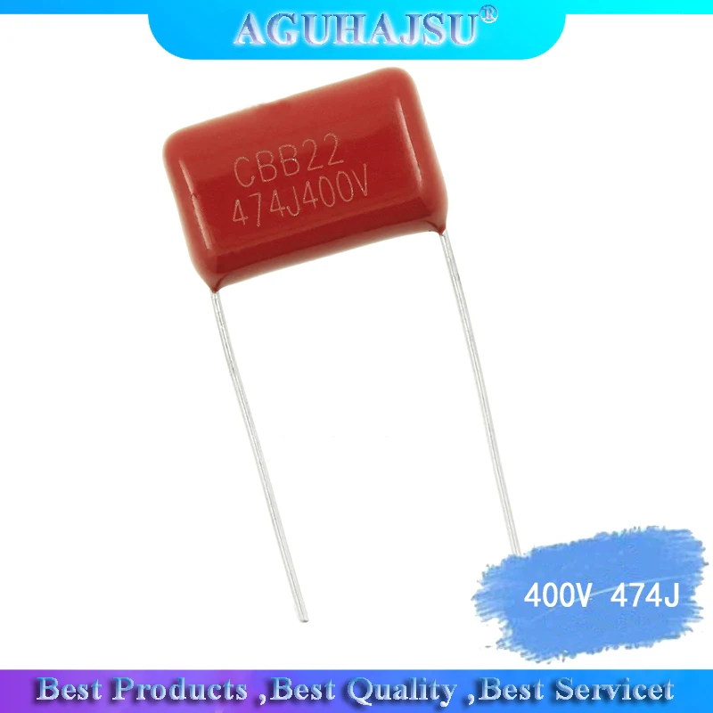 10PCS 400V 474J 0.47 UF CBB 22 Cap 15mm Leg distance All new products