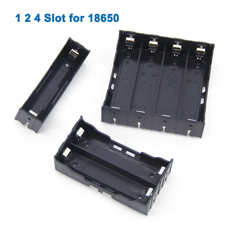 1 2 3 4 Slot 18650 3.7v Power Bank Cases box holder High quality DIY battery hard case Container With Hard Pin Easy welding