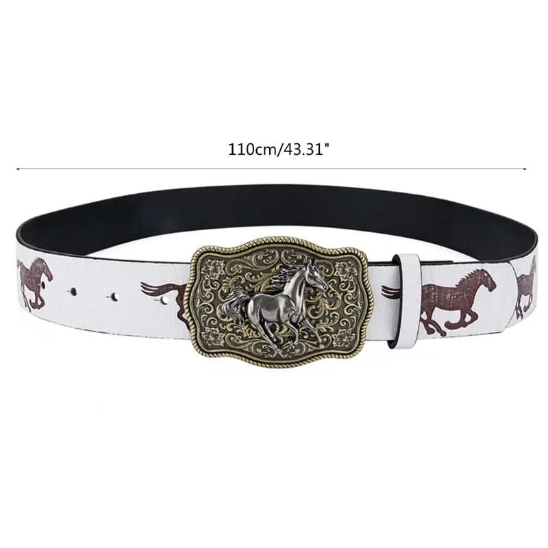 Unisex Western Cowboy Riem Leren Riemen Multifunctionele praktische uitrusting voor volwassenen Man Vrouw Verjaardag Nieuwjaar