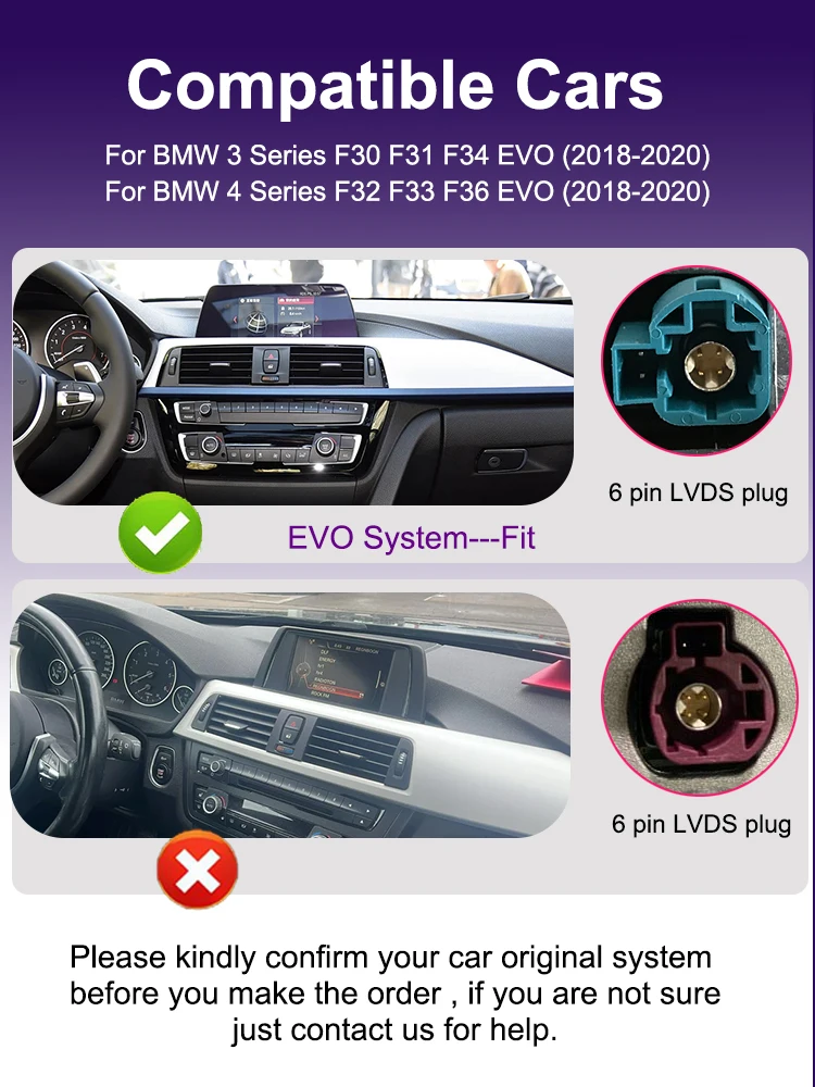AUTOTOP 10,25 Zoll Linux Wireless Carplay Touchscreen Android Auto für BMW 3er/4er Reihe F30 F31 F32 F33 F34 F36 G20 2018 EVO System – Detail 3