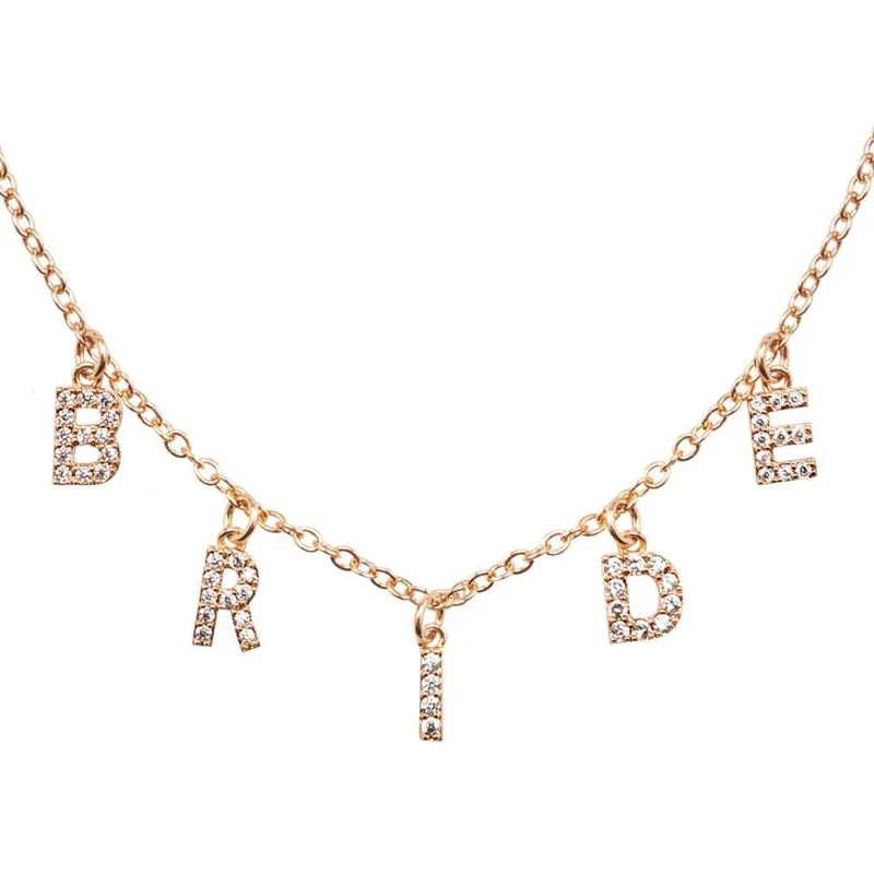 Women Minimalist Combined Letter Pendant Necklace, Personalized Trendy Neck Jewelry for Casual Use