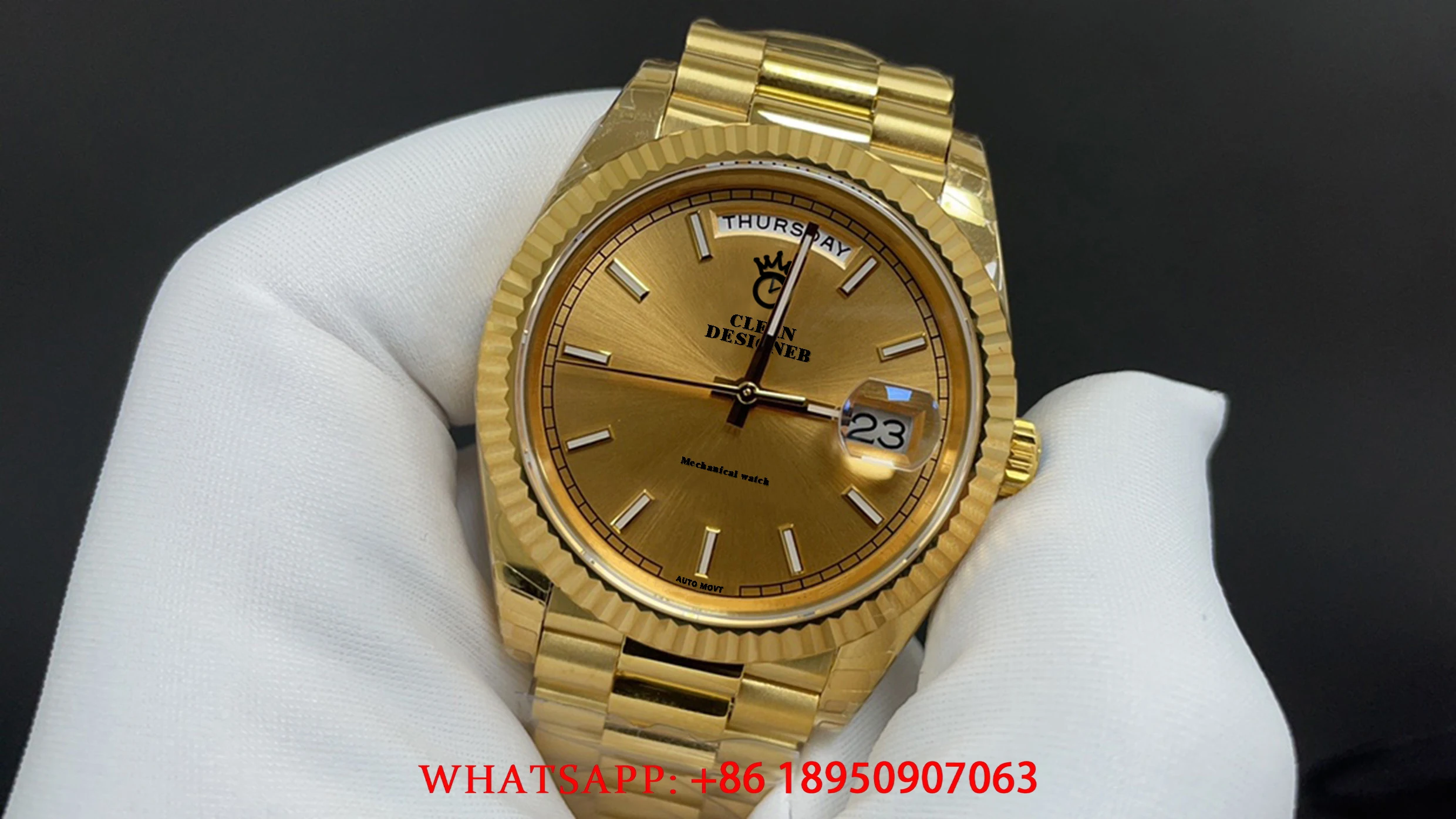 

High-End Men's Watch Featuring A Sapphire Crystal Premium 904L Stainless Steel, And A Moon Phase Function