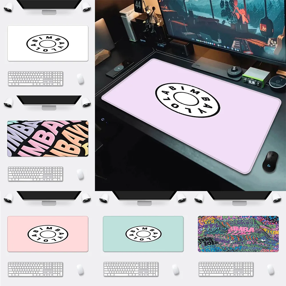 Cool-Fashion-B-B-BimbaeS-Mousepad Tappetino per mouse antiscivolo con stampa HD per computer, per giocatori, con bordo bloccabile, XXL 90x40 cm, per tastiera e scrivania PC