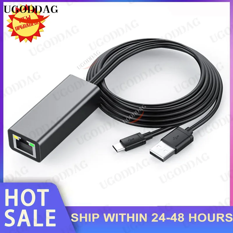 Audio Micro USB To 100Mbps RJ45 Ethernet Adapter With USB Power Supply Cable For Fire TV Stick Google Home Mini Chromecast Ultra