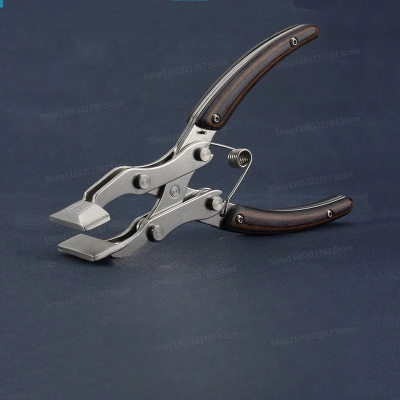 Integrated Chuck Flat Mouth Parallel Pliers Manual DIY Leather Tool Pliers 35mm