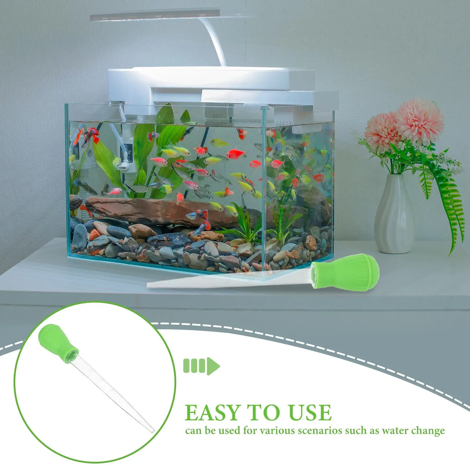 Fish Tank Water Changer Cleaning Aquarium Tools Filter Cotton/filter Cleaner Acrylic