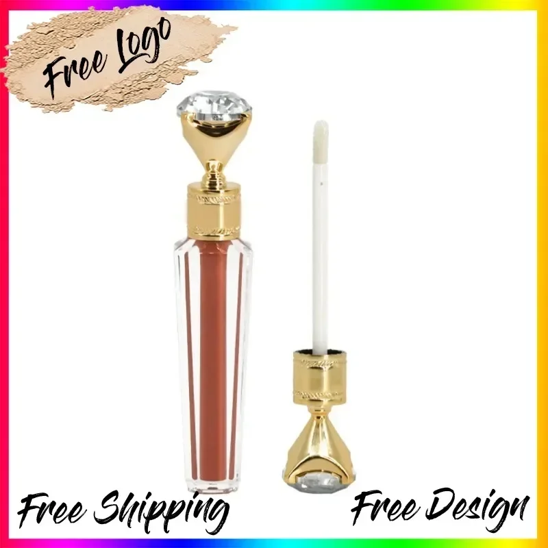 Private Label 30colors Diomand-head Lipgloss Shiny Moisturizing Long Lasting NonSticky Easy To Wear Liquid Lipstick Bulk Makeup