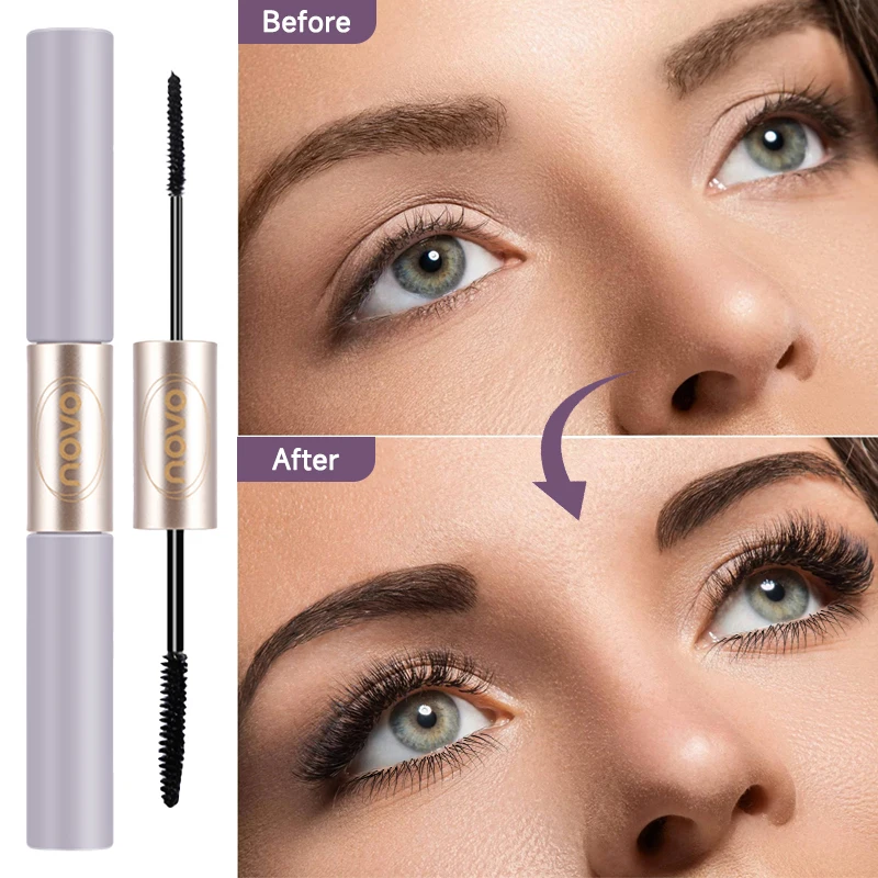 両端マスカラ、まつげプライマー＆マスカラ、細筆＆太筆ヘッド、ボリュームアップ＆長さ出し、長持ち、耐水性