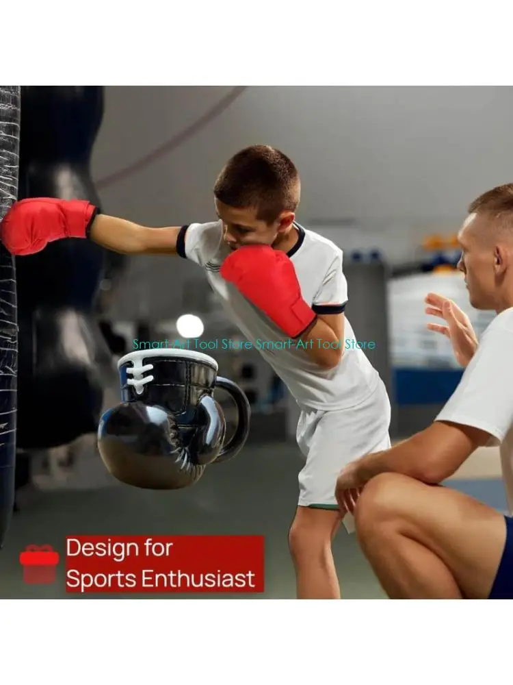 E1PB Durable 3D Boxing Glove Nonrust Steel Mugs For Fitness Lover Gift