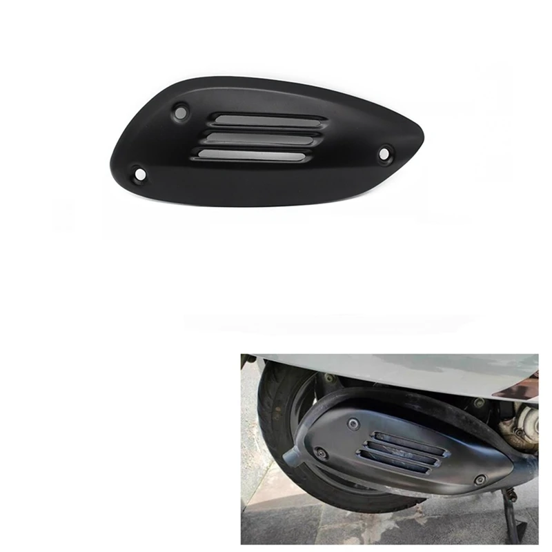 1 PCS Motorcycle Exhaust Pipe Cover Right Muffler Heat Shield Case Parts Accessories For VESPA GTS 125 250 300 GTV GTE 2013-2021