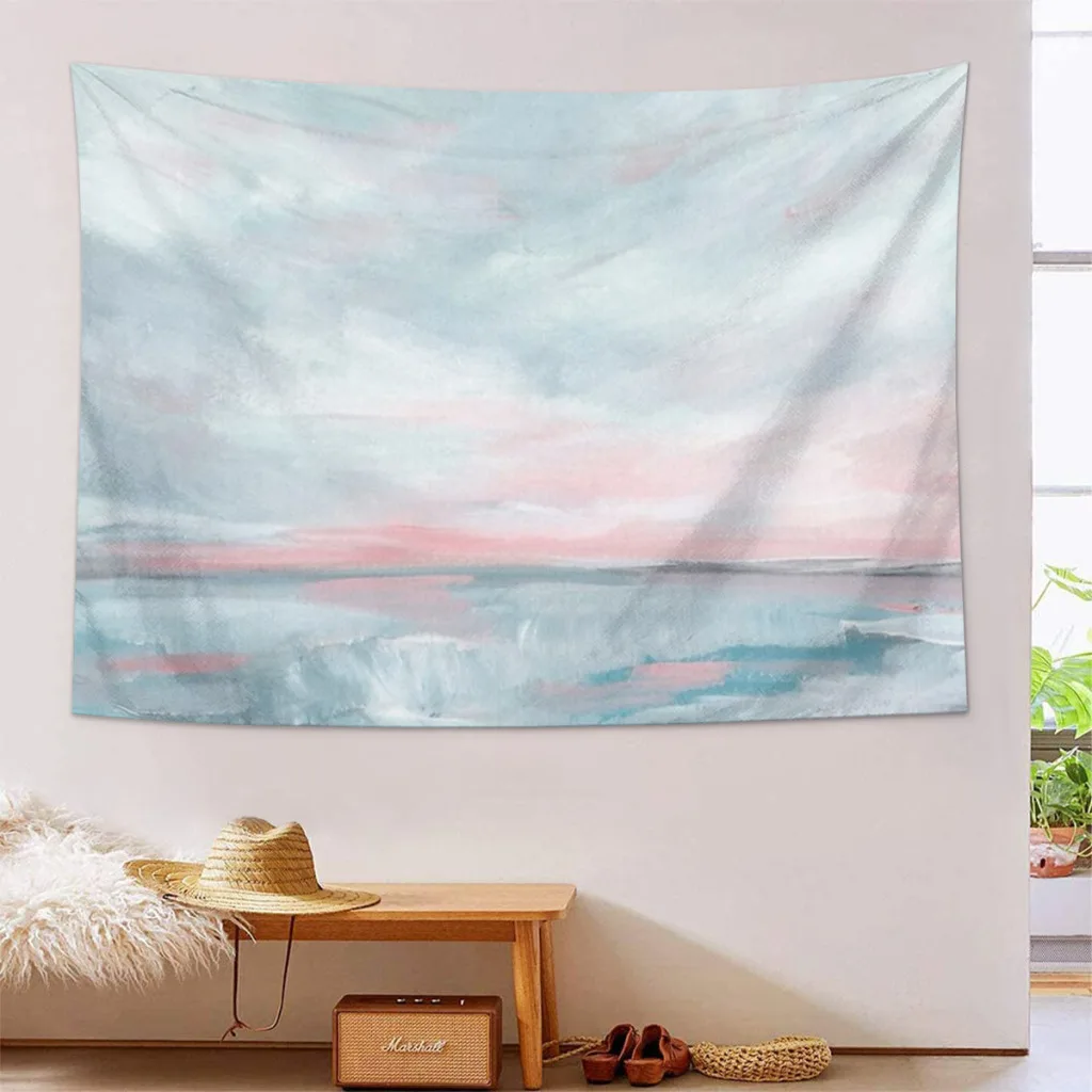 

Waves of Change - Stormy Sea Seascape Tapestry Aesthetic Room Décor Wall Hogar Decorating