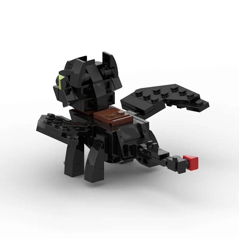 Ideas Yigebebe película tren dragón noche enterrado sin dientes MOC juguetes de bloques de construcción para niños regalos juguete