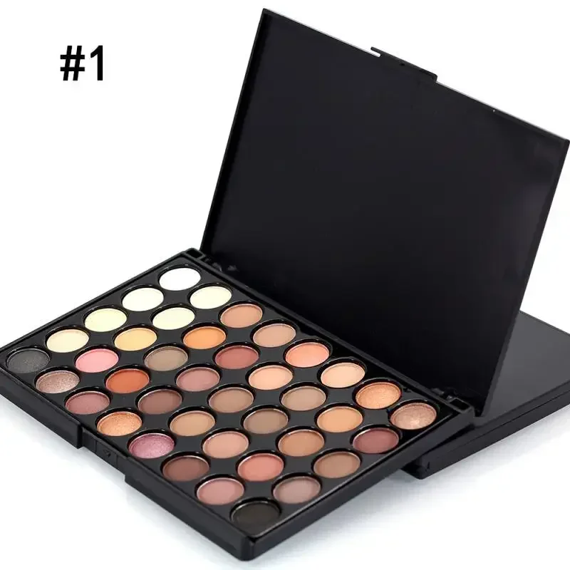 40 Colors Eyeshadow Palette Matte Glitter Pearlescent Powder Shimmer Shine Nude Eye Pigments Make Up Palette Set Cosmetics