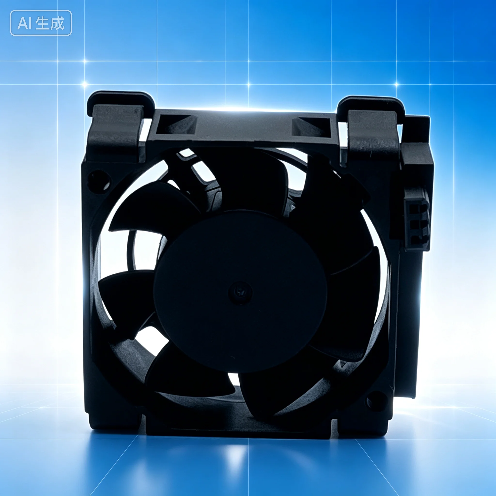 Replacement SB120415BS DC12V 0.45A 3‑Wire Dual Ball Bearing Fan for INOVANCE Engraving Machine