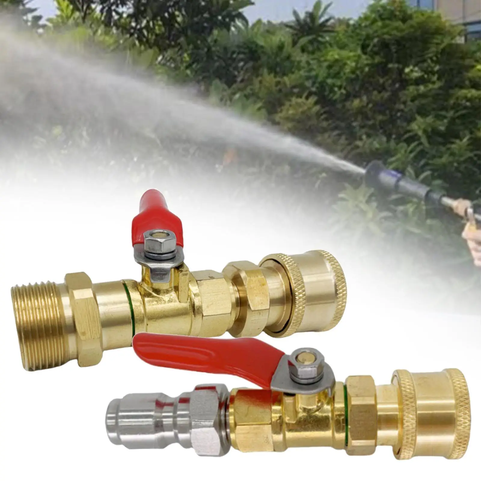 

High Pressure Washer Ball Valve Kit Easy to Use Replacements for Hose Switch