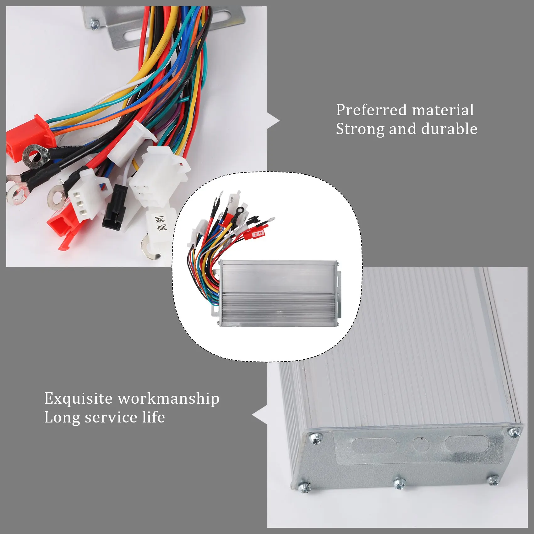 

Бесщеточный контроллер A29Z-500W, контроллер бесщеточного двигателя для электронного велосипеда из алюминиевого сплава для электрического велосипедного скутера