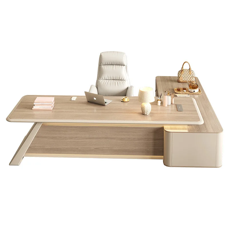 Desk Boss Table and Chair Combination Light Luxury Senior Sense Supervisor Manager President Desk Chairperson's