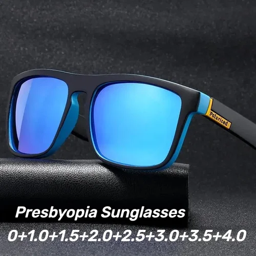 Imagen 1 del producto Gafas de sol polarizadas de moda con más dioptrías de 0 a + 4,0, gafas de protección UV para deportes de ciclismo, gafas clásicas para conducir para hombres