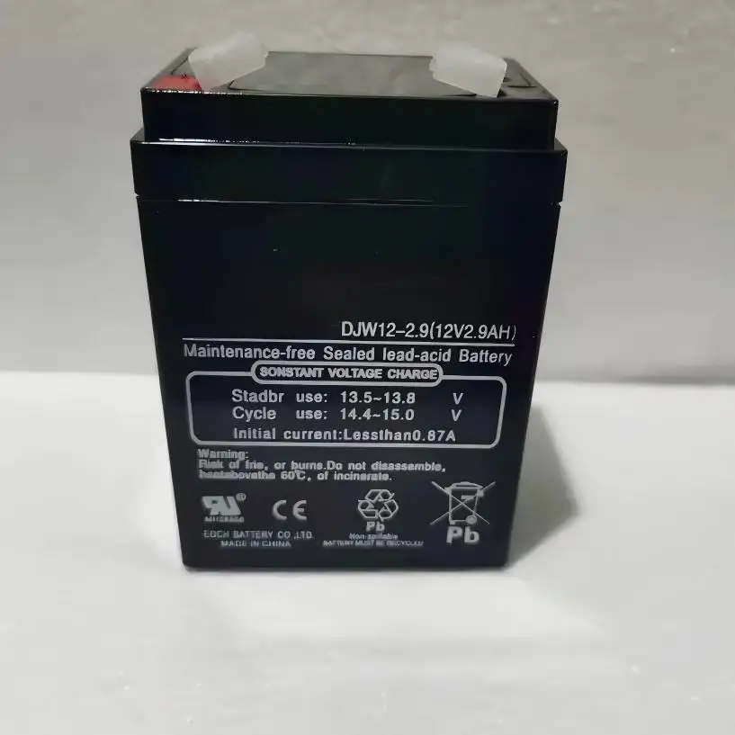 12V2.9A for LEOCH DJW12-2.9 Battery Rechargeable lead-acid Accumulator for Fire Main Swing Door DC Screen Thinder Elevator