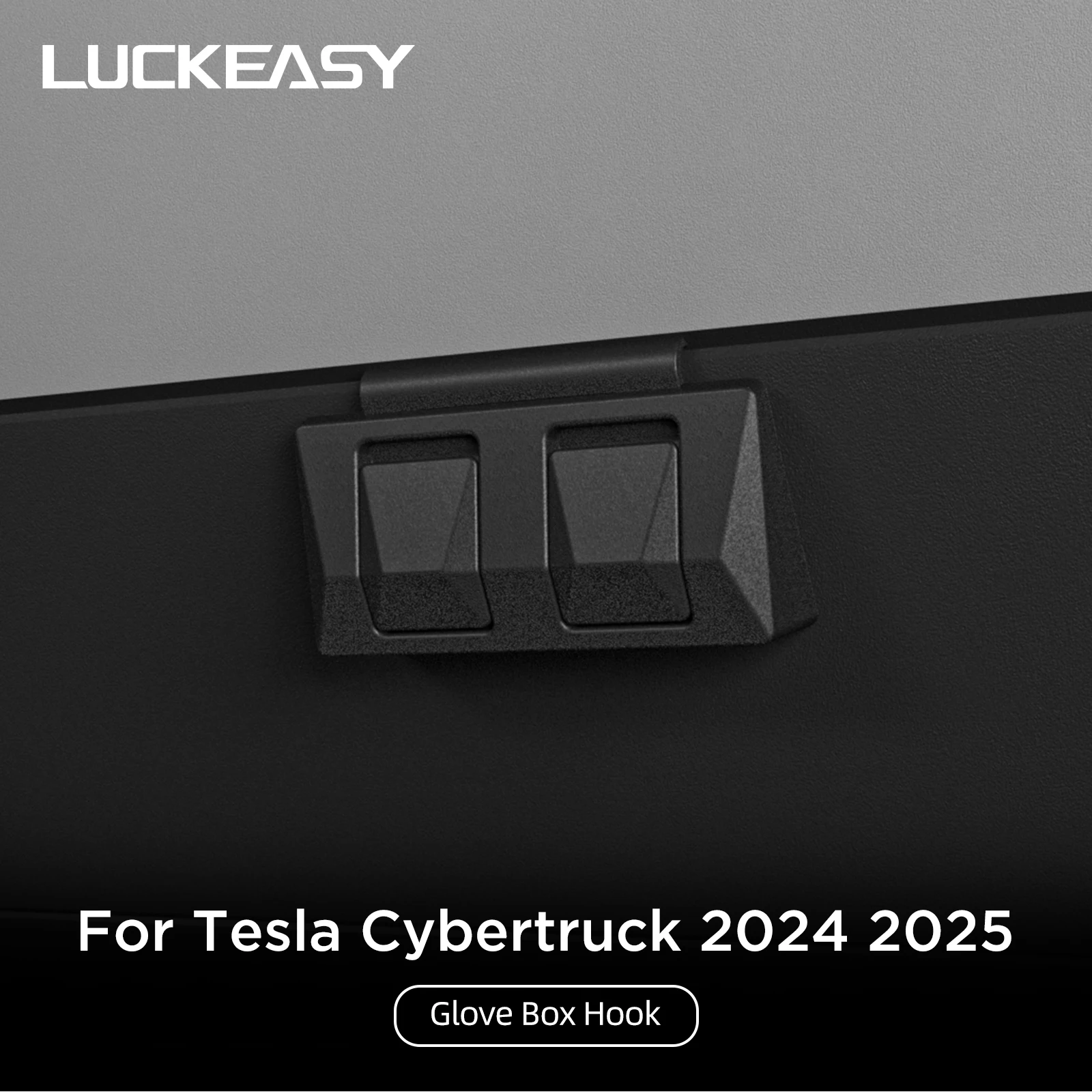 LUCKEASY für Tesla Cybertruck 2024 2025 Handschuhfach-Aufbewahrungshaken Innenraum-Modifikation Funktionales Zubehör