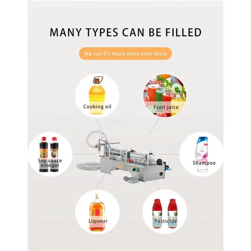 Filling Pneumatic Machine High Viscosity Semi-automatic Filling Machine Glass Bottle Filling Machine