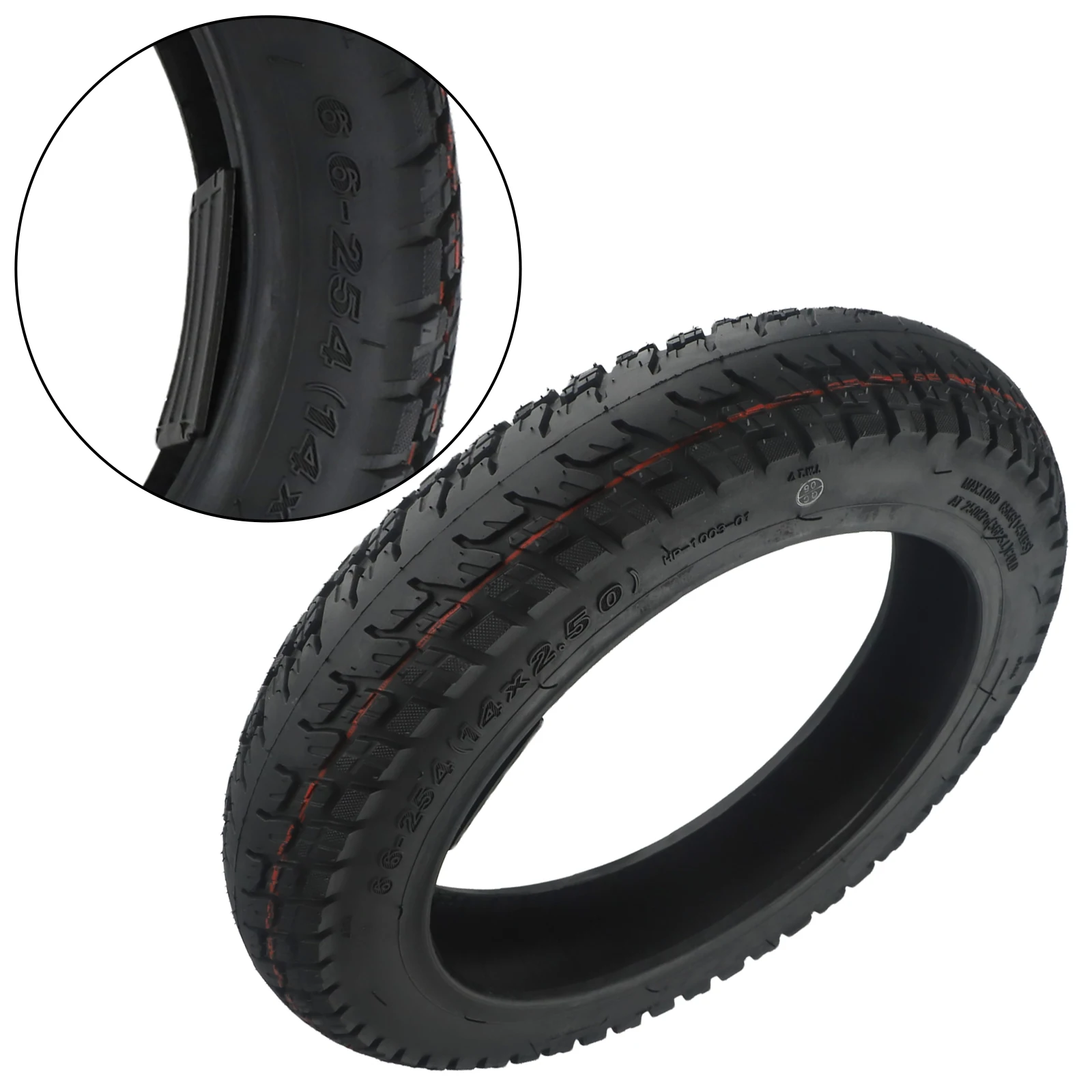 Battery Car Tire 14*2.5 Tubeless Tire Electric Vehicle Use Easy To Replace High Durability For Electric Vehicles