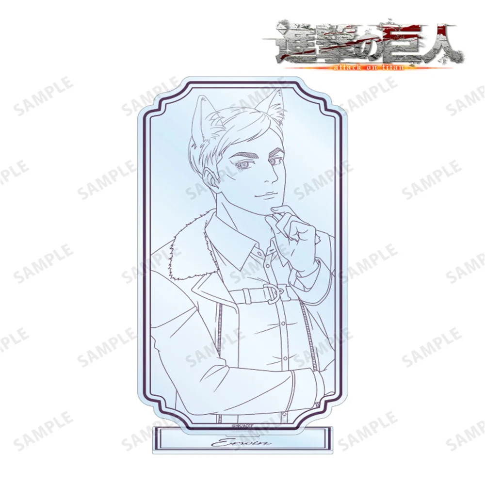 15CM Charm Anime Attack on Titan Acrylic Stand Model Cosplay Characters Ornament Accessories Christmas Collection Gifts