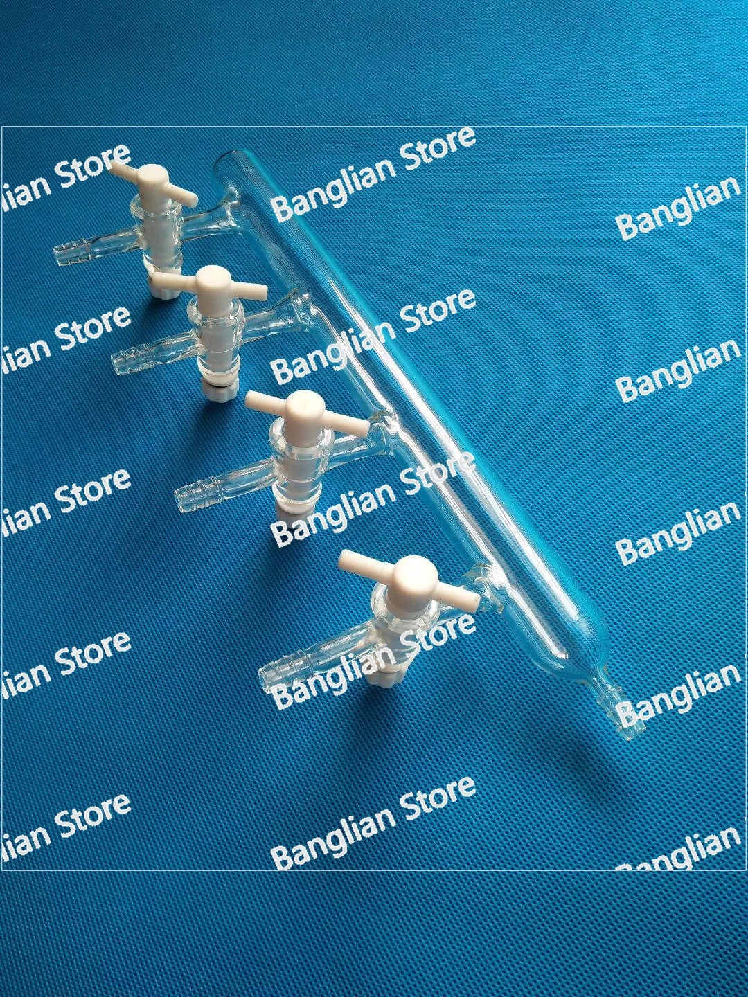 

Single Bank 4-ports Valves Vacuum Gas Distributor Glass Manifold 2mm Tool Parts High Quality