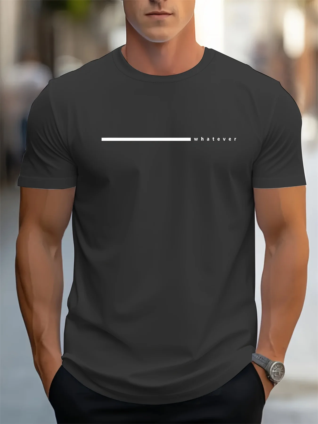 Men's summer 100 cotton fashionable casual loose solid color multi-color optional sports round neck short sleeved T-shirt top