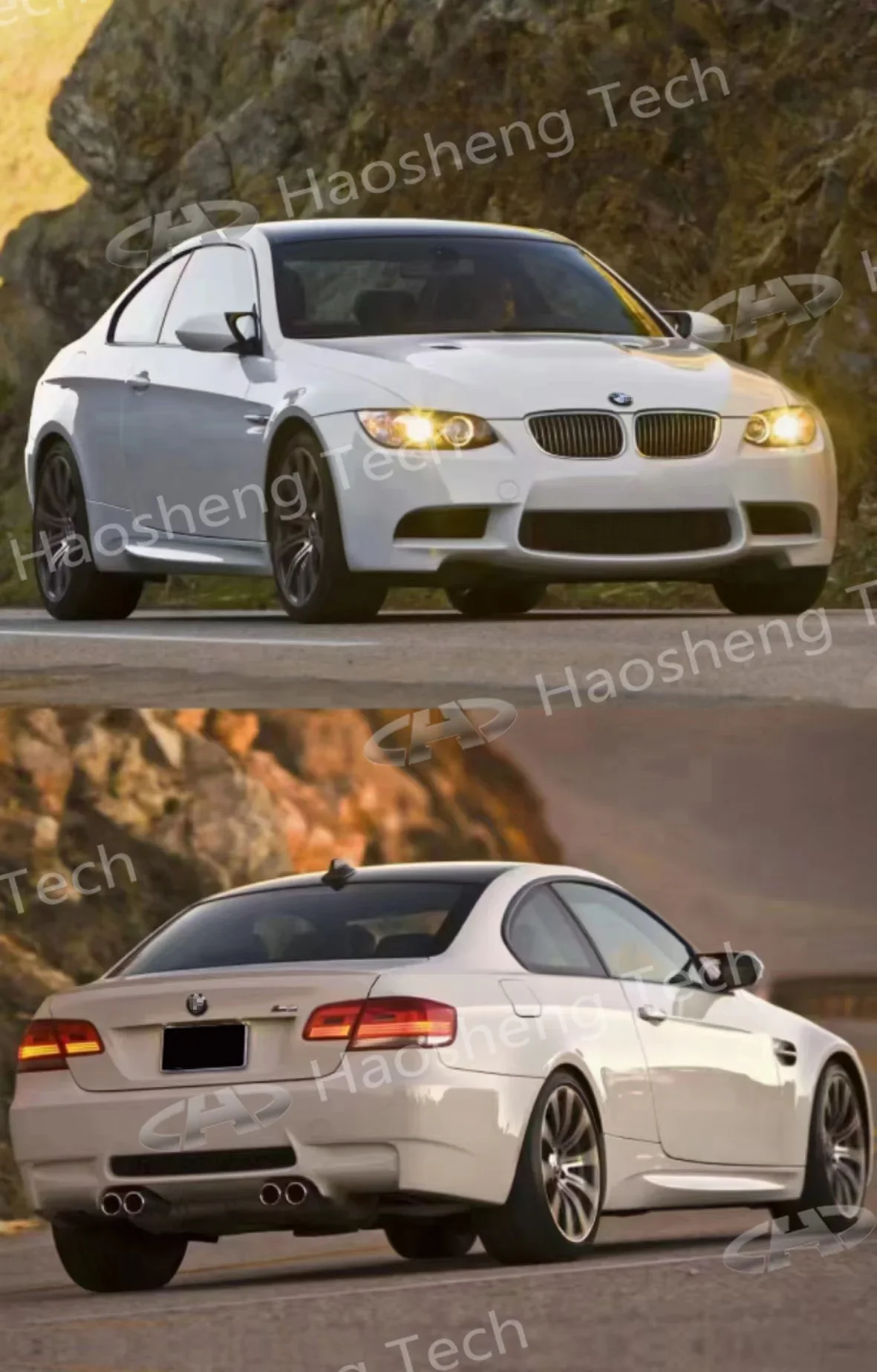 E90 M-tech طقم الجسم لسيارات Bmw 3 Series البلاستيك المصد الأمامي الخلفي التنانير الجانبية M طقم ممتص الصدمات الرياضي 2005-2012 2009-2012