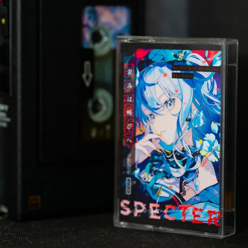 Anime Hoshimati Suisei Music Tape Specter Album Cassettes Cosplay Music Record Walkman Recorder Soundtracks Box Collection Toy