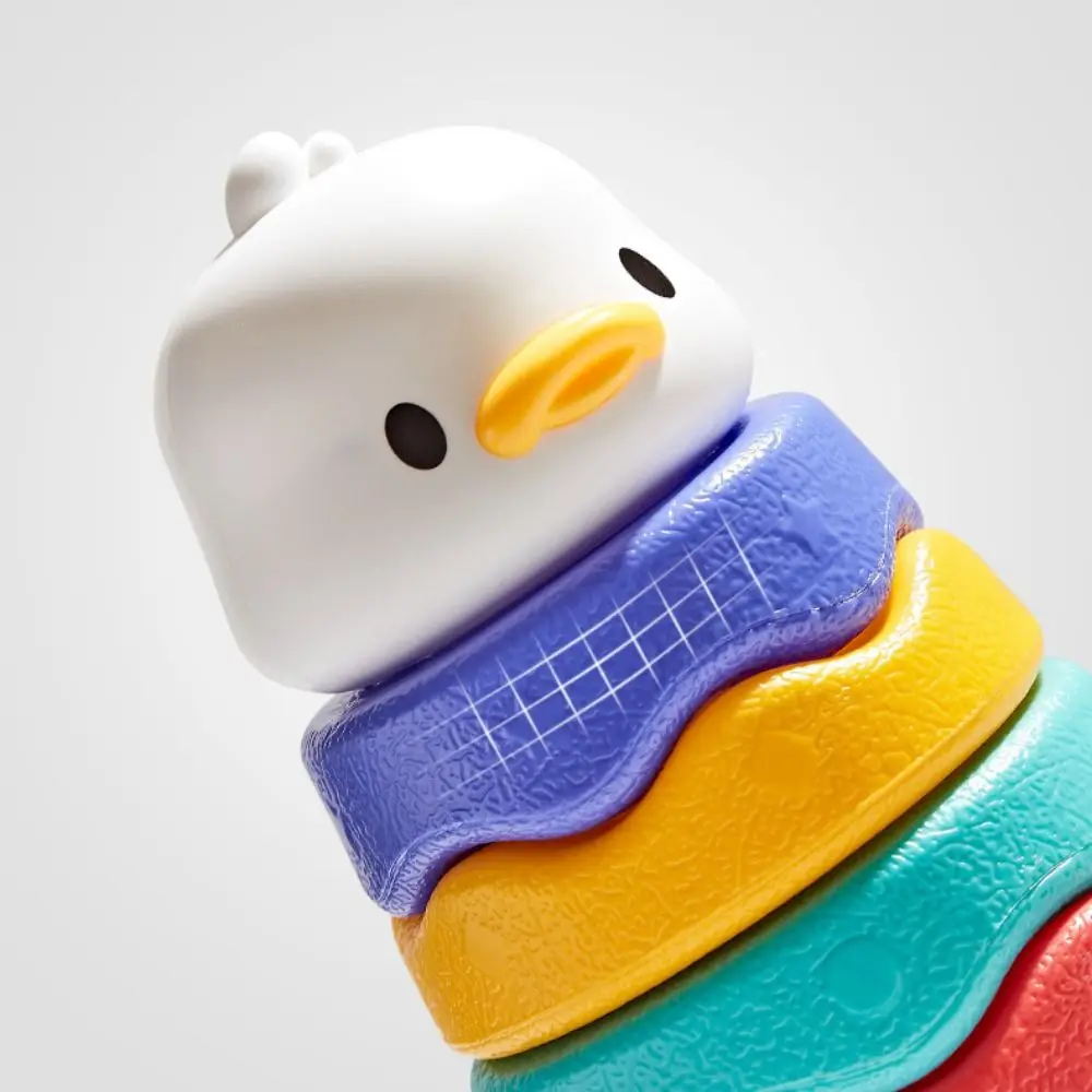 Stackable Duck Tumbler Stacking Toy Early Education Puzzle Stack Shaped Sorting Game Cartoon Craft Toddler Duck Montessori Toys