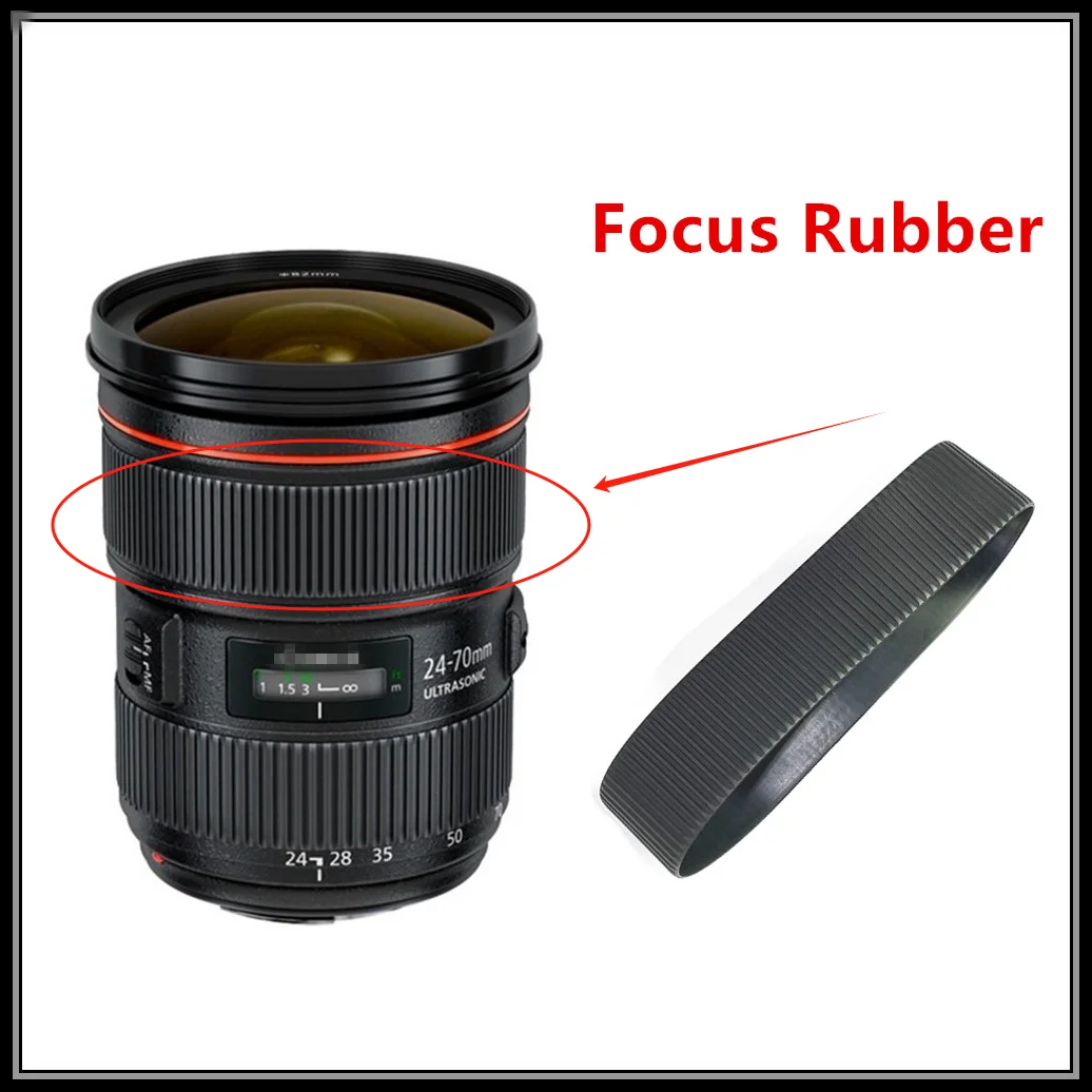 Новинка для объектива Canon EF 24-70 мм F2.8L II USM Zoom резиновое кольцо фокусировки EF 24-70 2,8 F2.8 F/2,8 L 2.8L F/2.8L II