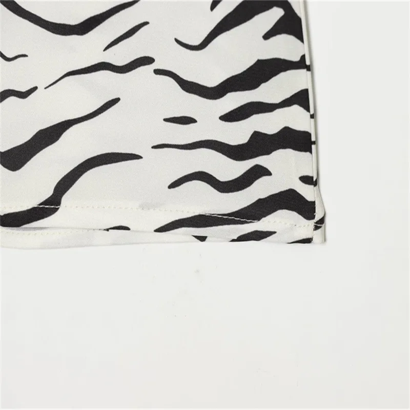 Low Waist Casual Zebra Print  Skirt for Women A-Line Standard Fit Winter Collection Spicy Girl Short Skirts